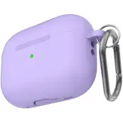 AHASTYLE AirPods Pro 2 Mobilskal Silikon med Carabiner/Lanyard CS14 - Lila