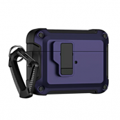 Airpods 4 Skal Armor med Carabiner - Lila