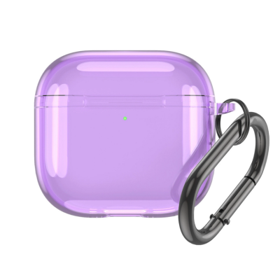 Airpods 4 Skal Transparent - Lila