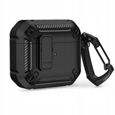 Tech-Protect Airpods Pro 1/2 Skal X-Carbo - Svart