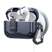 AirPods Pro 2 Skal Magsafe Carbon Fiber - Mörkblå