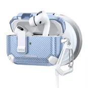 AirPods Pro Skal Magsafe Carbon Fiber - Vit/Blå