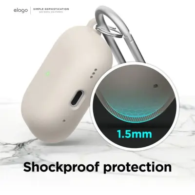 Elago Liquid Hybrid Hang Case (AirPods Pro 2) - Svart
