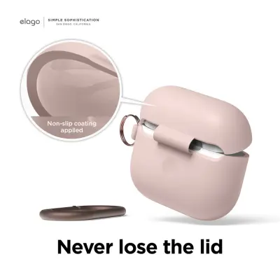 Elago Silicone Hang Case (AirPods 3) - Svart