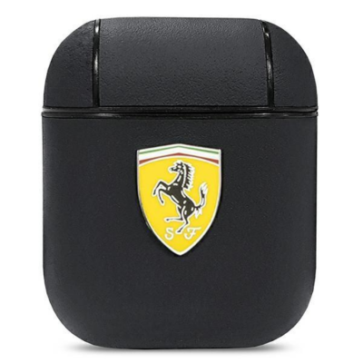 Ferrari AirPods Skal Läder On Track - Svart