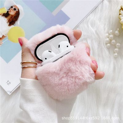 Fluffigt skal till Apple Airpods 3 - Rosa