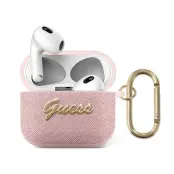 Guess 4G Saffiano Case (AirPods 3) - Svart