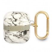 Guess Airpods Skal Marble Strap Collection - Grå