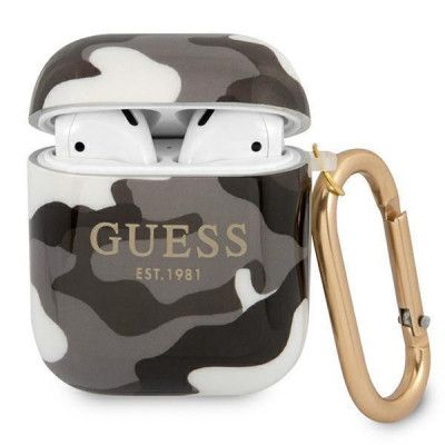 Guess Camo Collection Skal AirPods - Svart