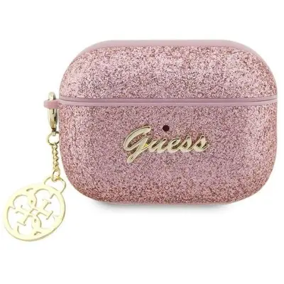 Guess Glitter Charm Case (AirPods Pro 2) - Rosa
