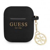 Guess Silicone Charm Collection Skal Airpods - Svart