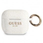 Guess Silicone Glitter Skal AirPods 3 - Vit