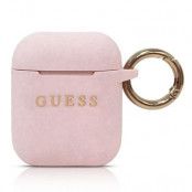 Guess Silicone Glitter Skal AirPods - Rosa