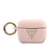 Guess Skal AirPods Pro Silicone Triangle Logo - Rosa