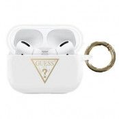 Guess Skal AirPods Pro Silicone Triangle Logo - Vit