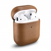 iCarer Nappa Läder Skal Airpods 1 / 2 Brun