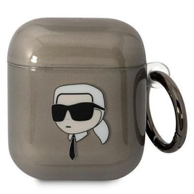 KARL LAGERFELD AirPods 1/2 Skal Karl`s Head - Svart