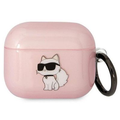 KARL LAGERFELD AirPods 3 Skal Ikonik Choupette - Rosa