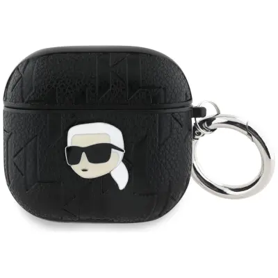 Karl Lagerfeld AirPods 4 Skal Monogram Karl Head - Svart