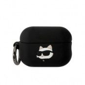 Karl Lagerfeld Airpods Pro 2 Fodral 3D Silikon Svart