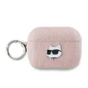 Karl Lagerfeld AirPods Pro 2 Skal Monogram Choupette Head - Rosa