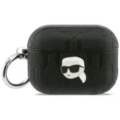 Karl Lagerfeld AirPods Pro 3 Skal Monogram Karl Head (Svart)