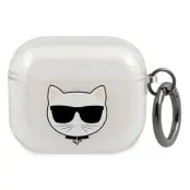 Karl Lagerfeld Choupette Glitter Case (AirPods 3) - Guld