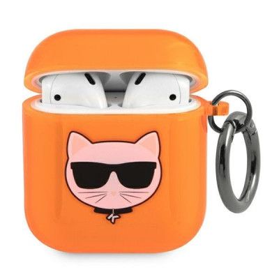 Karl Lagerfeld Skal AirPods Choupette - Orange