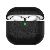 KeyBudz Artisan Series läderfodral för Airpods 4 - Svart
