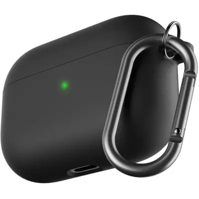 KeyBudz PodSkinz HybridShell Keychain (AirPods Pro) - Svart