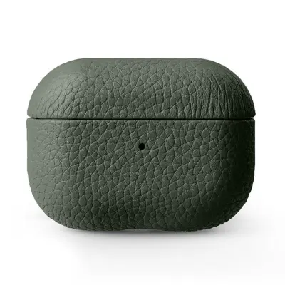 MELKCO AirPods Pro 2 Fodral Äkta Läder PC Skydd - Grön
