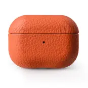 MELKCO Fodral för Apple AirPods Pro Äkta läder PC Orange