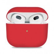 Mjukt silikon skal till Apple Airpods 3 - Röd