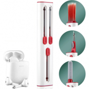 Multifunction Airpods 1/2/3/Pro Cleaner Kit med Soft Brush - Röd