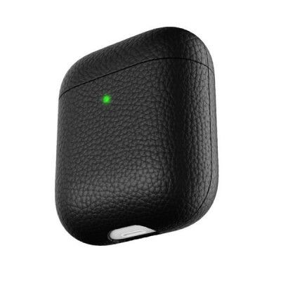 PodSkinz Artisan Series Handgjort Läderfodral för dina Airpods - Svart