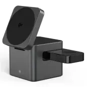 Qi2 MagSafe Trådlös Laddare iPhone, Apple Watch, Airpods