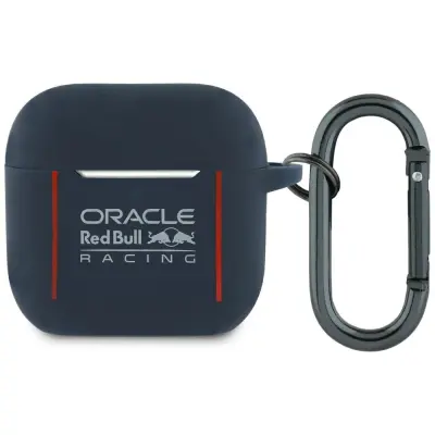 Red Bull AirPods 4 Skal Silicone Logo&Lines - Marinblå