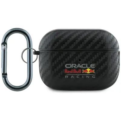 Red Bull AirPods Pro 2 Skal PU Carbon Logo - Svart