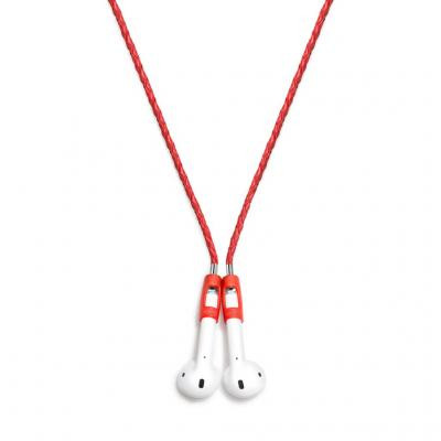 Tapper AirPod Strap - exklusiv läderrem för AirPods - Röd