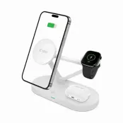 Tech-Protect 3-in-1 Trådlös Laddare iPhone, Apple Watch, AirPods -