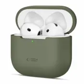 Tech-Protect AirPods 4 Skal Silikon - Olivgrön