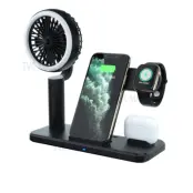 Trådlös Laddare För iPhone,Apple Watch,Airpods - Svart