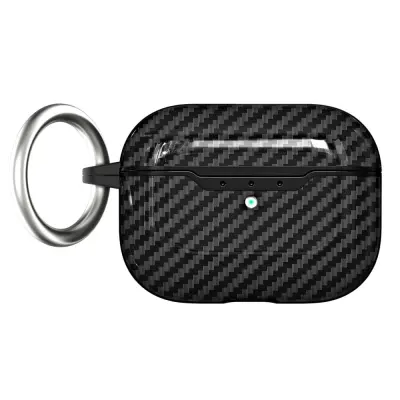 Trolsk Skal Kolfiberdesign (AirPods Pro 2) - Svart