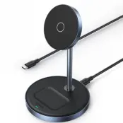 Ugreen 2-in-1 Trådlös Laddare Magsafe Qi - Svart