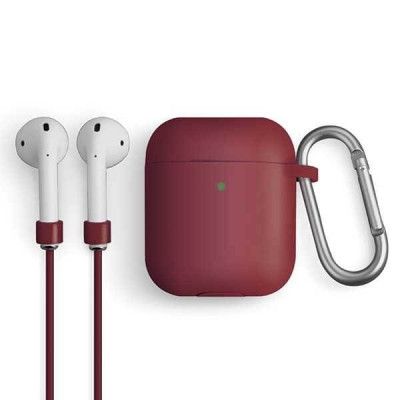 UNIQ Etui Vencer Silicone Skal AirPods 1 / 2 Gen. - Burgundy Maroon