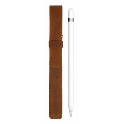 Decoded Leather Pen Sleeve For Apple Pencil - Brun