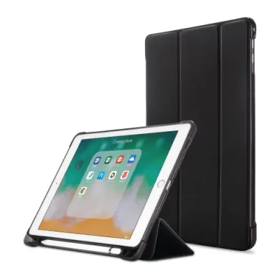 iPad 9.7 (2017/2018/Air/Air2) Fodral Tri-fold - Svart