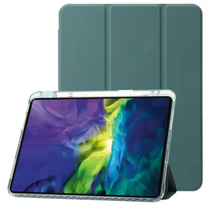 iPad Pro 12.9 (2018/2020/2021/2022) Fodral Med Pennfack - Grön