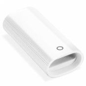 Miniatyr-Bärbar Apple Pencil Lightning Adapter - Vit