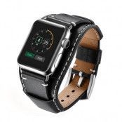 Brett Läderarmband Apple Watch 42/44 mm svart